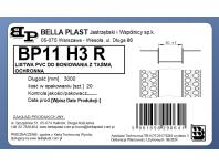 Zdjęcie: Listwa do boniowania PVC bez siatki BP11 H3R L300 biała BELLA PLAST