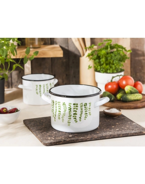 Zdjęcie: Garnek Eukaliptus prosty 16 cm - 2,4 L biały ALTOMDESIGN