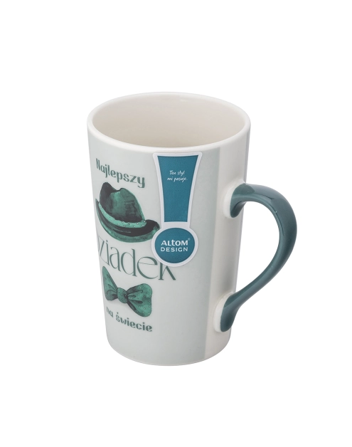 Zdjęcie: Kubek stożek wysoki Najlepszy dziadek 430 ml dekoracja zielony kapelusz ALTOM DESIGN