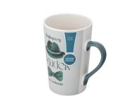 Zdjęcie: Kubek stożek wysoki Najlepszy dziadek 430 ml dekoracja zielony kapelusz ALTOM DESIGN