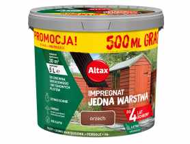 Impregnat Jedna Warstwa 4 lata, orzech 4,5 L + 0,5 L ALTAX
