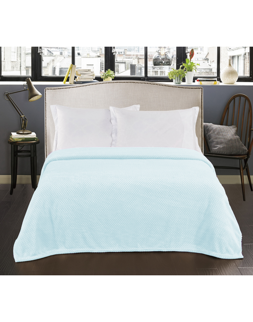 Zdjęcie: Koc Henry babyblue 170x210 cm DECOKING