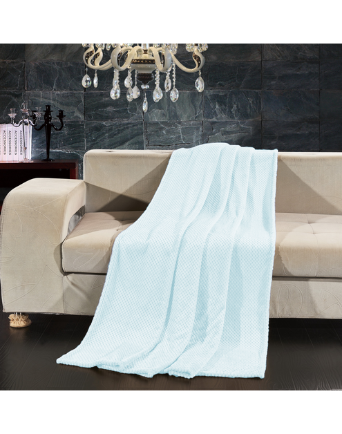 Zdjęcie: Koc Henry babyblue 170x210 cm DECOKING