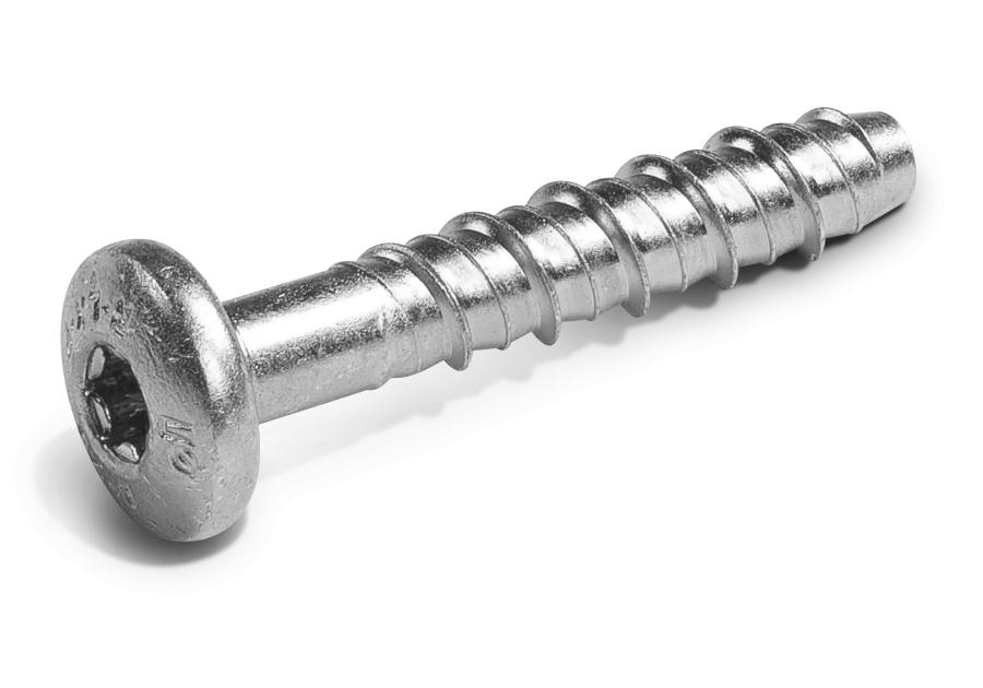 Zdjęcie: Wkręt do betonu w ocynku galwanicznym z łbem soczewkowym R-LX-P-ZP 6x40 mm 100 sztuk RAWLPLUG