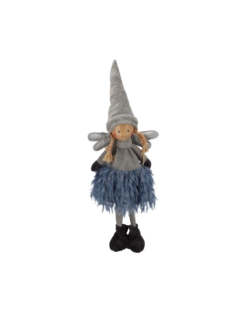 Zdjęcie: Aniołek z materiału 48 cm niebiesko-szary JUMI