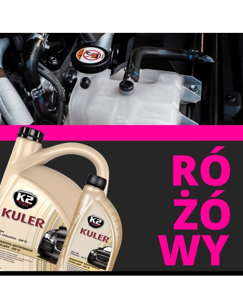 Zdjęcie: Płyn do chłodnic 1 L różowy Kuler K2