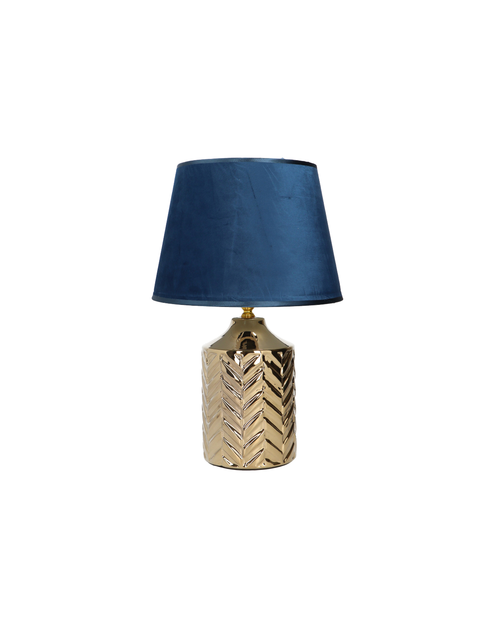 Zdjęcie: Lampa ceramiczna złoto - niebieska EM&EM