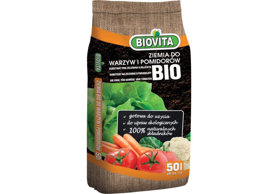 Zdjęcie: Ziemia BIO do warzyw i pomidorów 50l BIOVITA