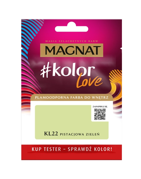 Zdjęcie: Farba kolorLove test KL22 pistacjowa zieleń 25ml MAGNAT