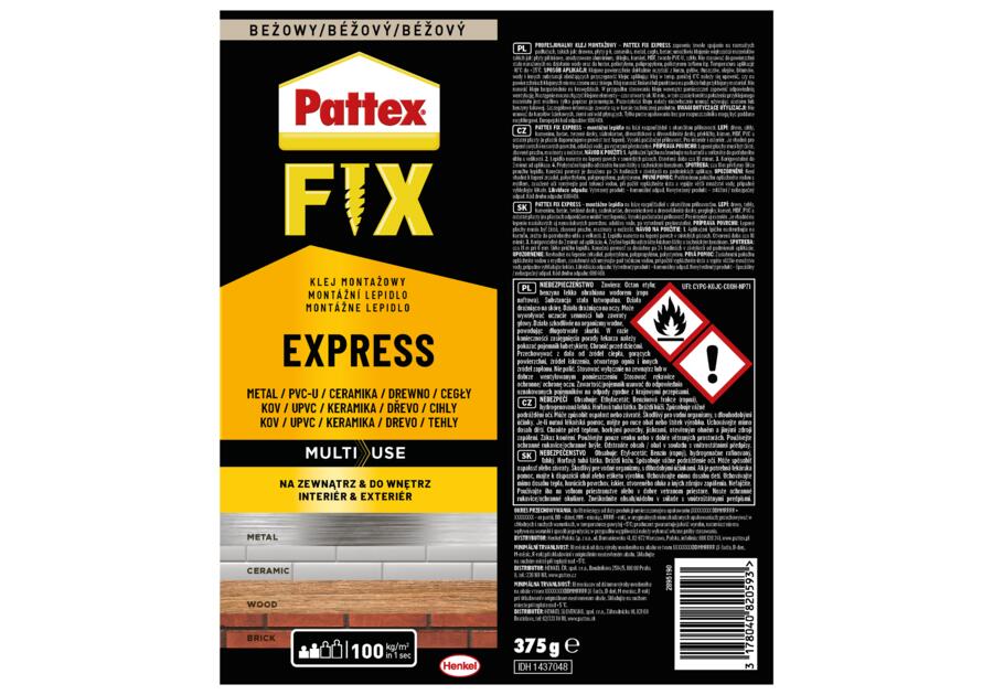 Zdjęcie: Klej montażowy Fix Express 375 g PATTEX