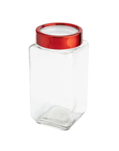 Zdjęcie: Pojemnik kwadratowy z czerwoną pokrywką 1000 ml ALTOM DESIGN