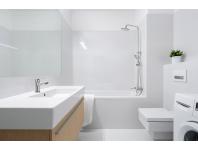 Zdjęcie: Deszczownia Dokos z baterią wannową chrom INVENA