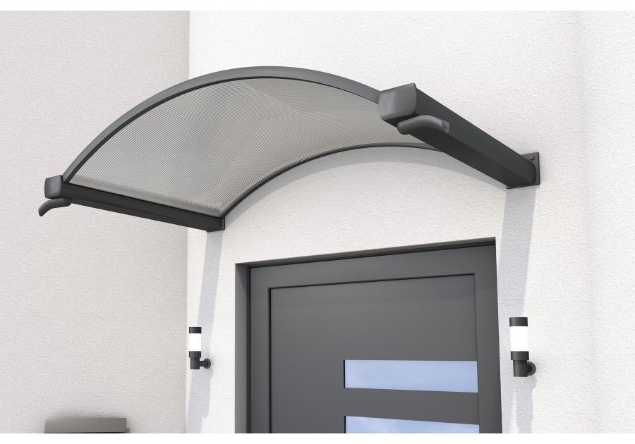 Zdjęcie: Zadaszenie Rondo NO antracyt 1600x900x300 mm PC kom 6 mm GUTTA