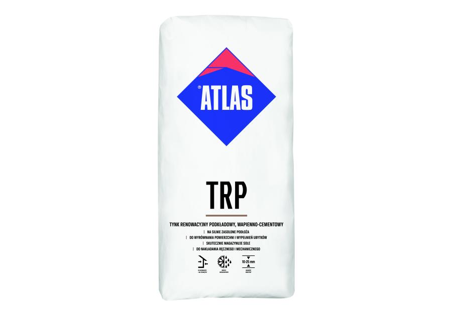 Zdjęcie: Tynk renowacyjny TRP podkładowy 25 kg ATLAS