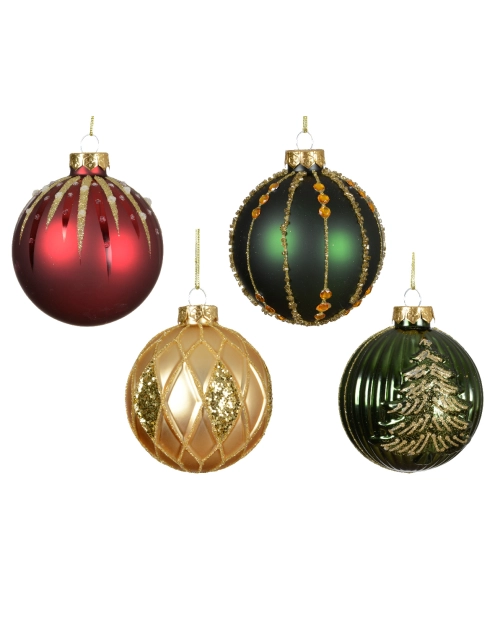 Zdjęcie: Bombki szklane 8 cm - 4 wzory KAEMINGK