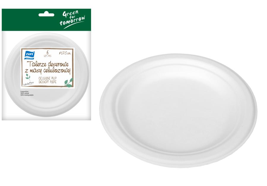 Zdjęcie: Talerze deserowe NJB 18 cm z masy celulozowej 6 sztuk Green for Tomorrow SIMPLE SOLUTIONS