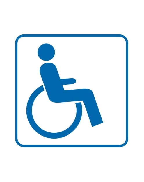 Zdjęcie: Oznaczenie "Niepełnosprawny" 14,8x14,8 cm folia METRO