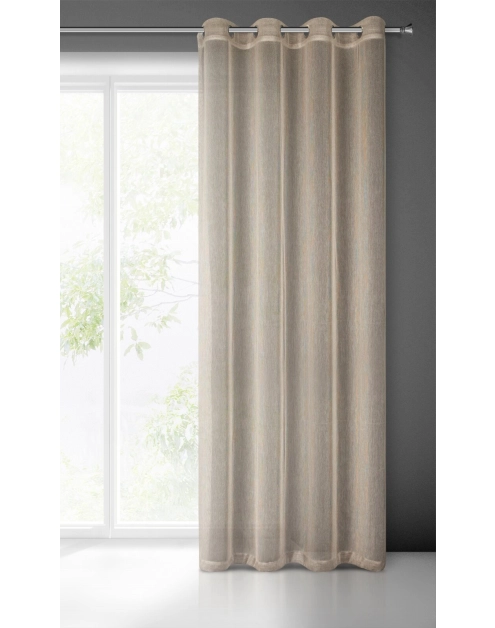 Zdjęcie: Zasłona gotowa Adela 140x250 cm beżowy EUROFIRANY