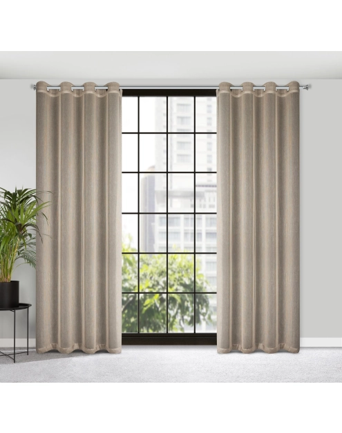 Zdjęcie: Zasłona gotowa Adela 140x250 cm beżowy EUROFIRANY