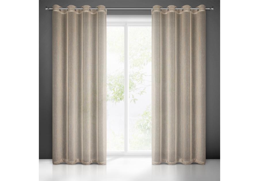 Zdjęcie: Zasłona gotowa Adela 140x250 cm beżowy EUROFIRANY