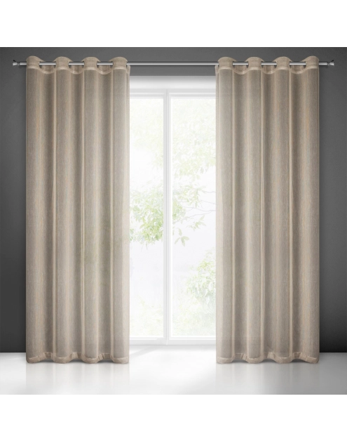 Zdjęcie: Zasłona gotowa Adela 140x250 cm beżowy EUROFIRANY