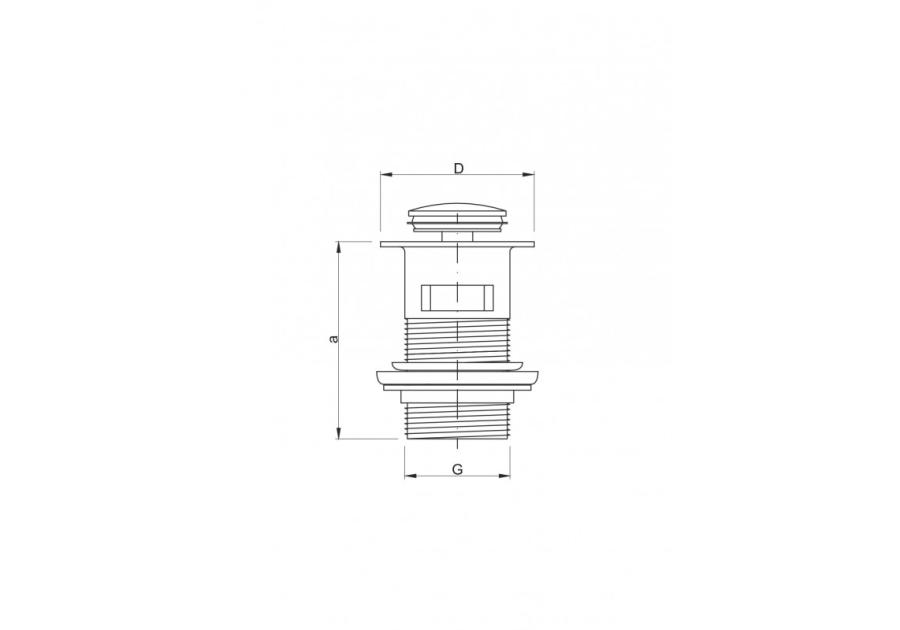 Zdjęcie: Korek spustowy klik-klak 6/4 ABS HYDROLAND