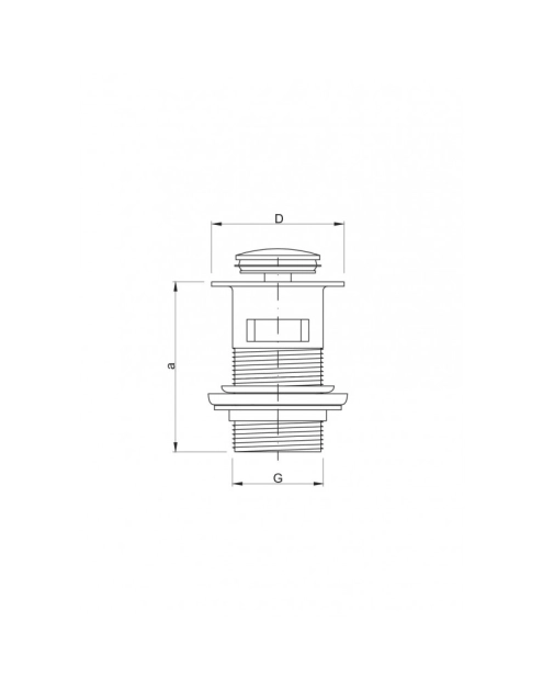 Zdjęcie: Korek spustowy klik-klak 6/4 ABS HYDROLAND