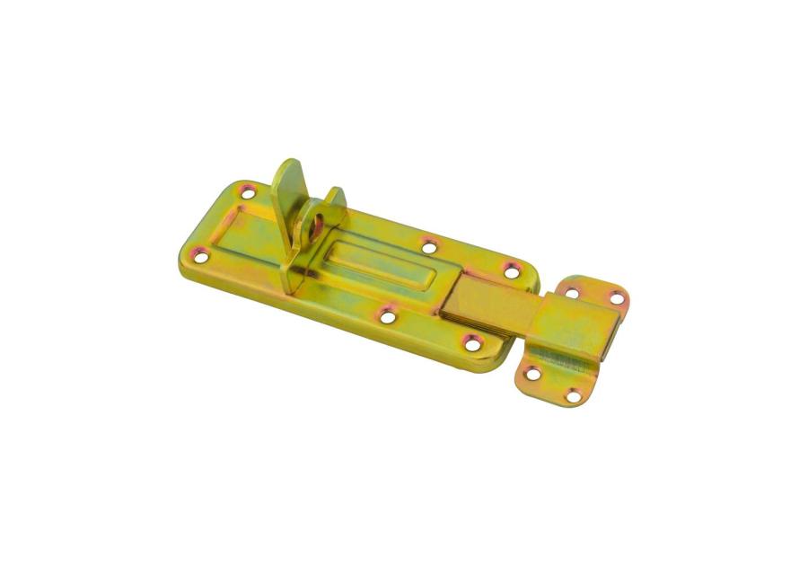 Zdjęcie: Zasuwka drzwiowa prosta ocynk żółty 120 mm METRO