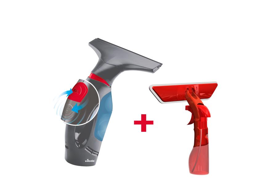 Zdjęcie: Ściągaczka elektryczna do okien Windomatic Power Set VILEDA