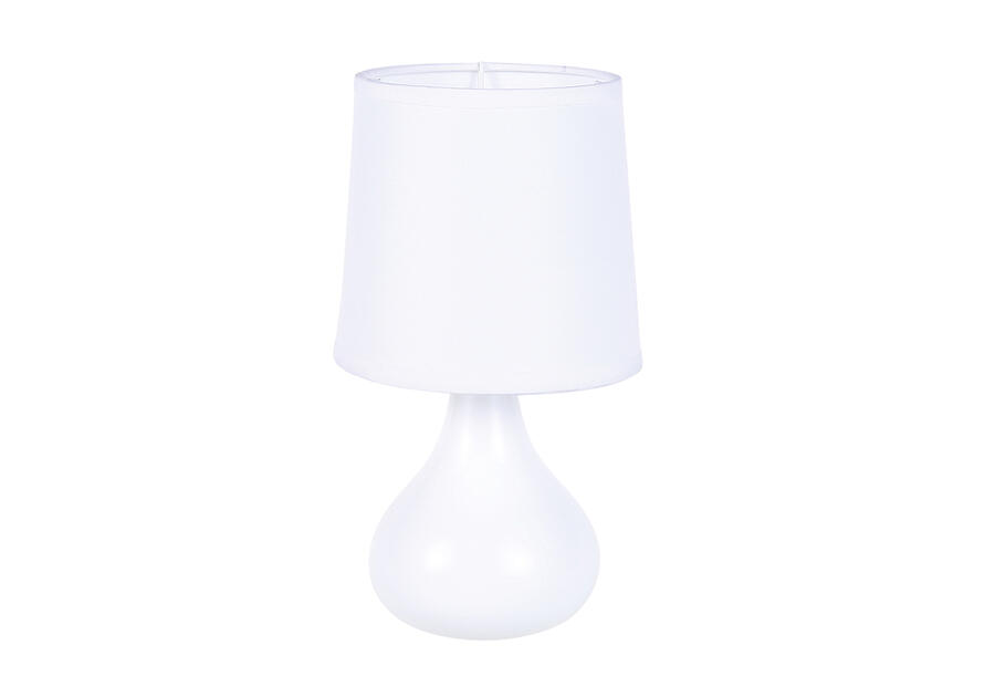 Zdjęcie: Lampa stołowa z podstawą ceramiczną 13x23,5 cm biała ALTOMDESIGN
