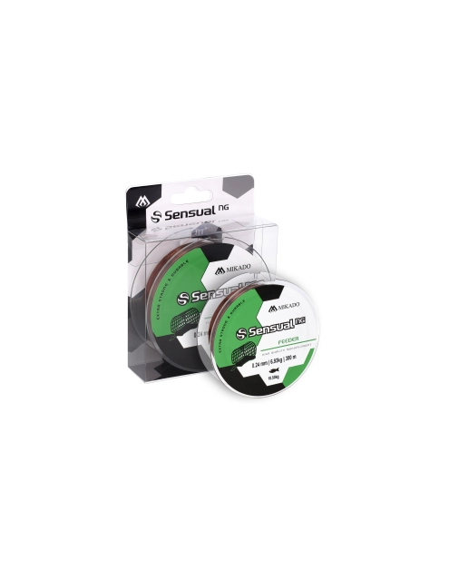 Zdjęcie: Żyłka Sensual n.g. feeder 0.18 mm - 6.5 kg - 300 m brązowa MIKADO
