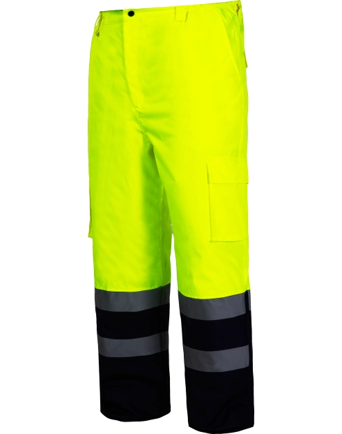 Zdjęcie: Spodnie ostrzegawcze ocieplane, żółte, M, CE, LAHTI PRO