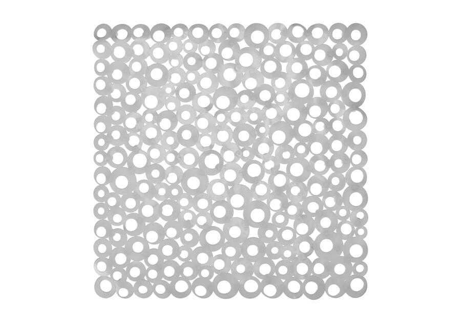 Zdjęcie: Mata łazienkowa Ring 53x53 cm szara transparentna ALSEA