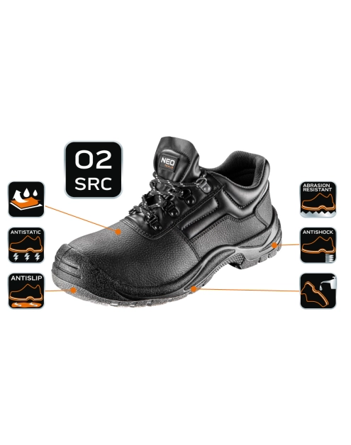 Zdjęcie: Półbuty zawodowe O2 SRC, skóra, rozmiar 41, CE NEO