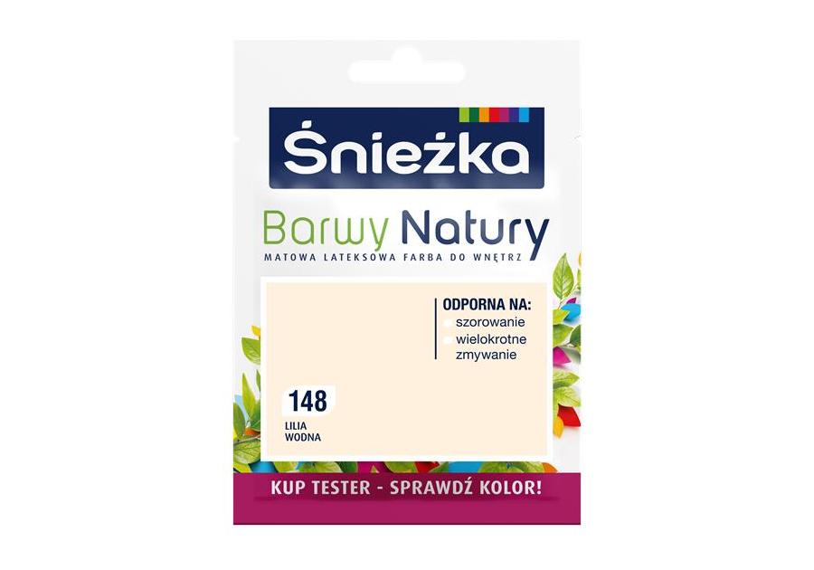 Zdjęcie: Tester koloru Barwy Natury lilia wodna 148 25 ml ŚNIEŻKA