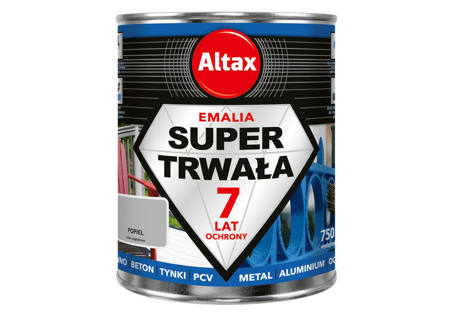 Zdjęcie: Emalia Super Trwała 0,75 L popielaty ALTAX