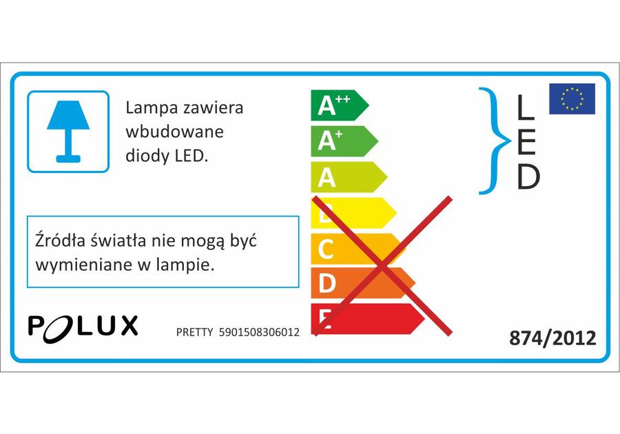 Zdjęcie: Lampka biurkowa Pretty LED złota POLUX