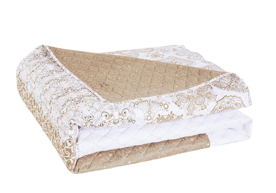 Zdjęcie: Narzuta Alhambra beige+wh 240x260 cm DECOKING