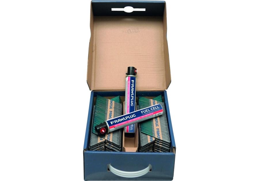 Zdjęcie: Gwoździe 28x63 pierścieniowe na papierze3300 szt. + 3 gazy do gwoździarki WW90CH/WW90II RAWLPLUG