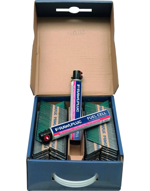 Zdjęcie: Gwoździe 28x63 pierścieniowe na papierze3300 szt. + 3 gazy do gwoździarki WW90CH/WW90II RAWLPLUG