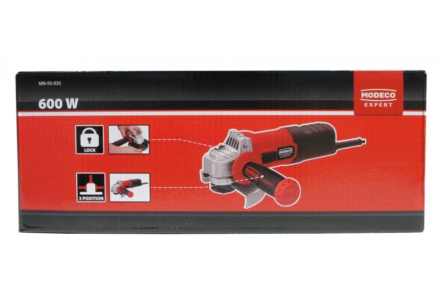 Zdjęcie: Szlifierka kątowa 115 mm 600 W MODECO EXPERT