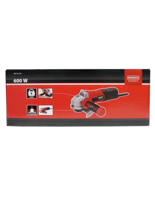Zdjęcie: Szlifierka kątowa 115 mm 600 W MODECO EXPERT