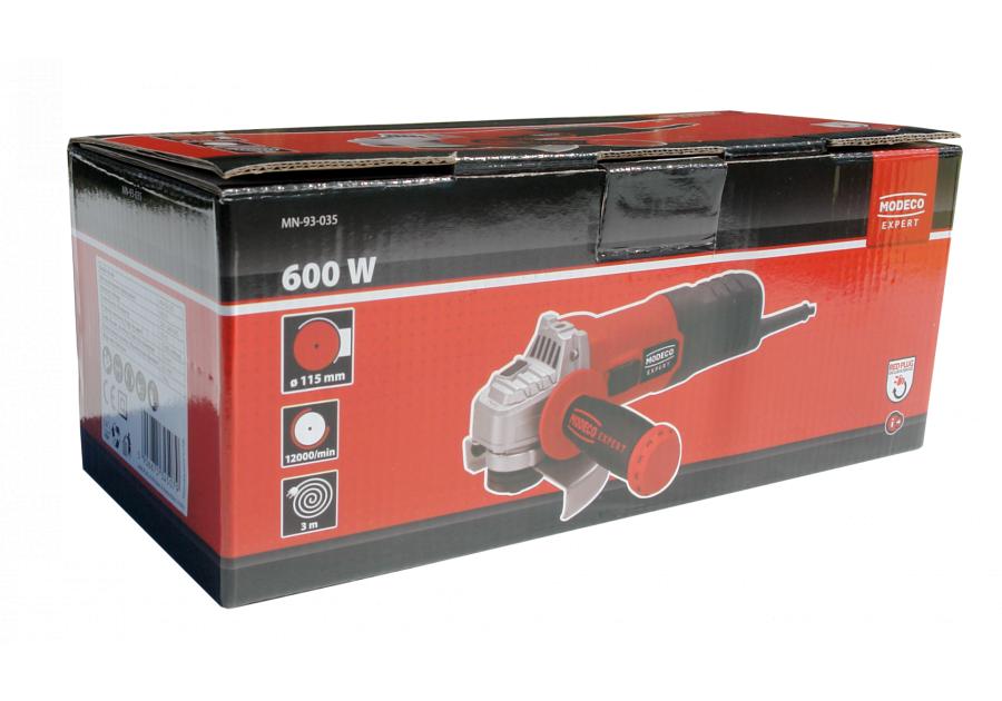 Zdjęcie: Szlifierka kątowa 115 mm 600 W MODECO EXPERT