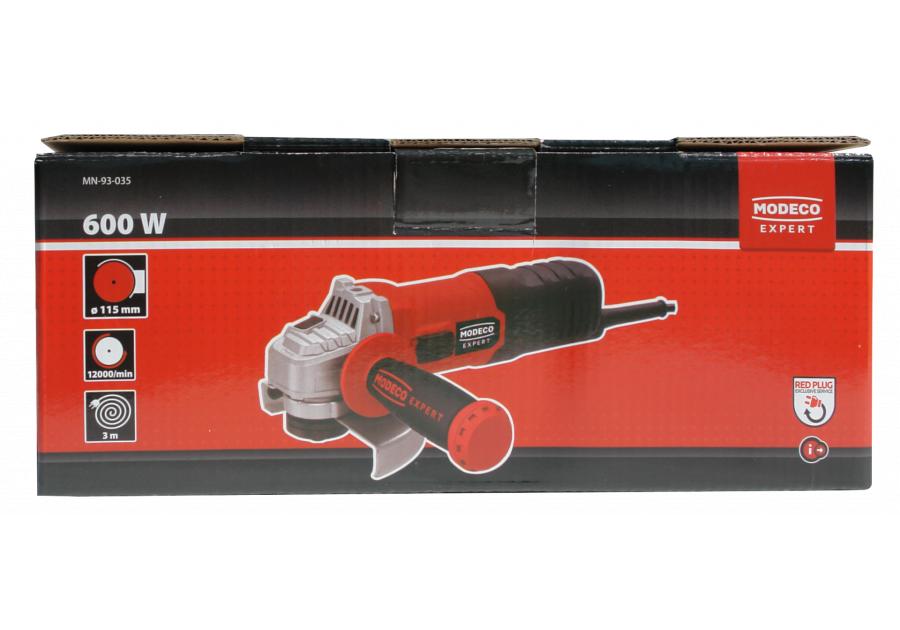 Zdjęcie: Szlifierka kątowa 115 mm 600 W MODECO EXPERT