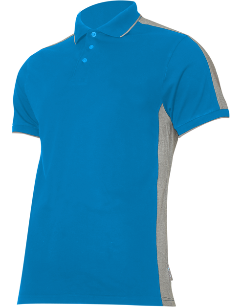 Zdjęcie: Koszulka Polo 190g/m2, niebiesko-szara, M, CE, LAHTI PRO