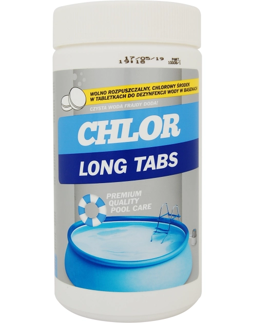 Zdjęcie: Środek do dezynfekcji wody basenowej Chlor Long Tabs 1 kg PROFAST