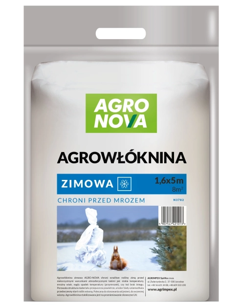 Zdjęcie: Agrowłóknina osłaniająca zimowa biała 1,6 x 5 m AGRO-NOVA