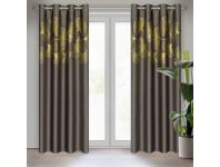 Zdjęcie: Zasłona gotowa Harmony 140 x 250 cm brązowy EUROFIRANY