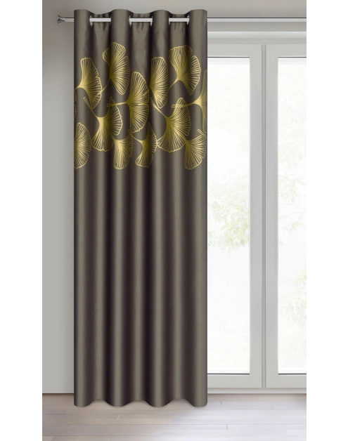 Zdjęcie: Zasłona gotowa Harmony 140 x 250 cm brązowy EUROFIRANY