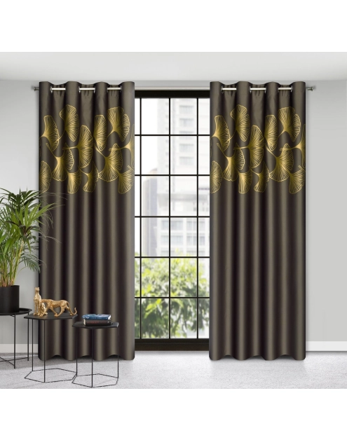 Zdjęcie: Zasłona gotowa Harmony 140 x 250 cm brązowy EUROFIRANY